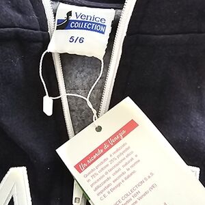 Italia Zip Up Track Jacket Blue Venice Collection Toddler Size 5/6 NWT